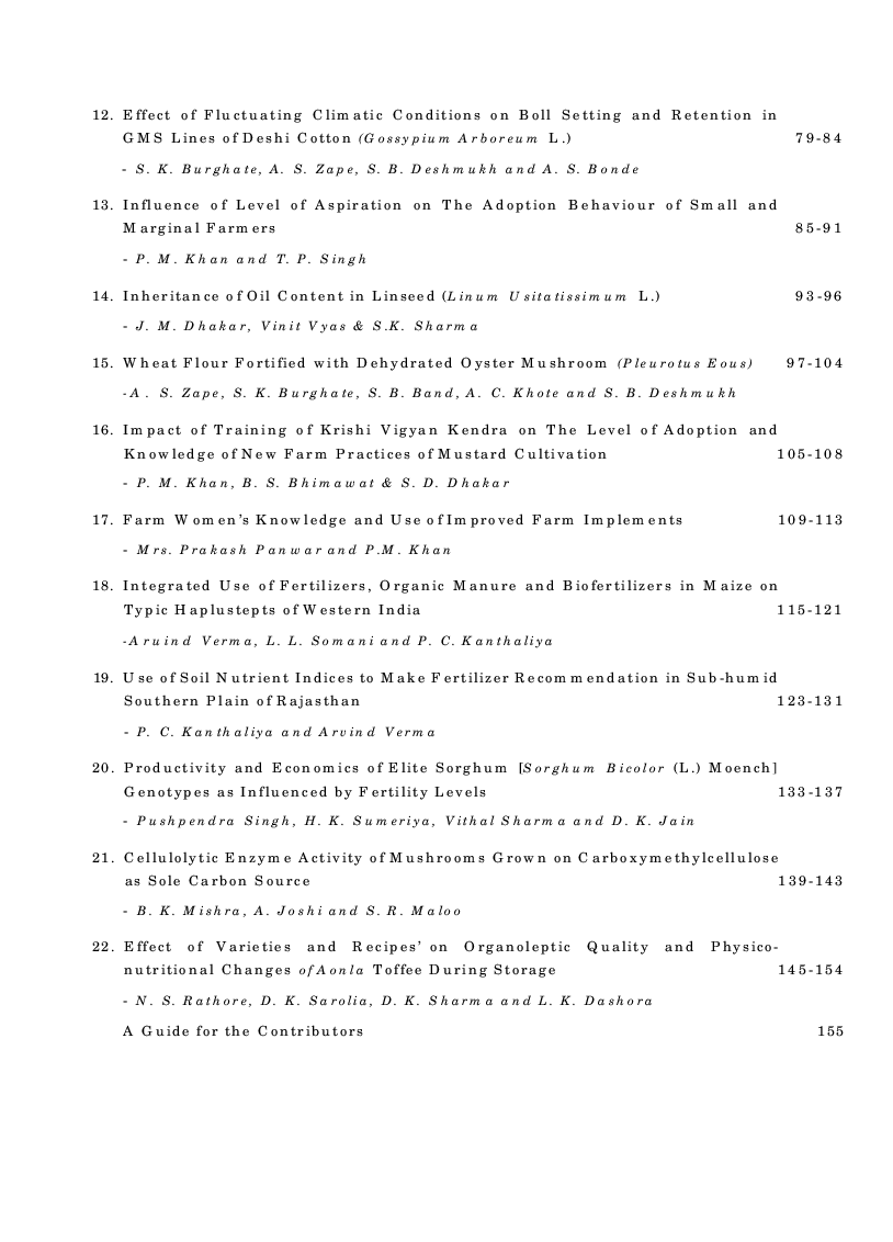 Advances in Experimental Agriculture Vol-I - Page 5