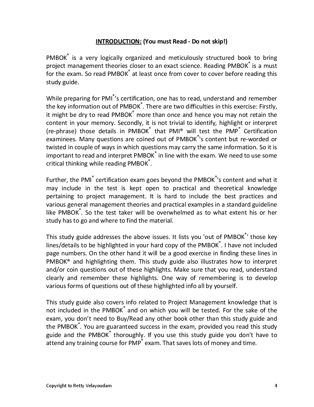 Study Guide For Project Management Professional (PMP) Certification Exam - Page 5