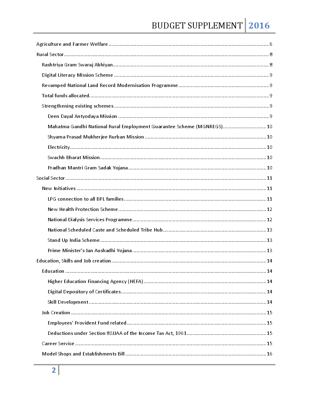 Budget Supplement 2016 eBook - Page 2