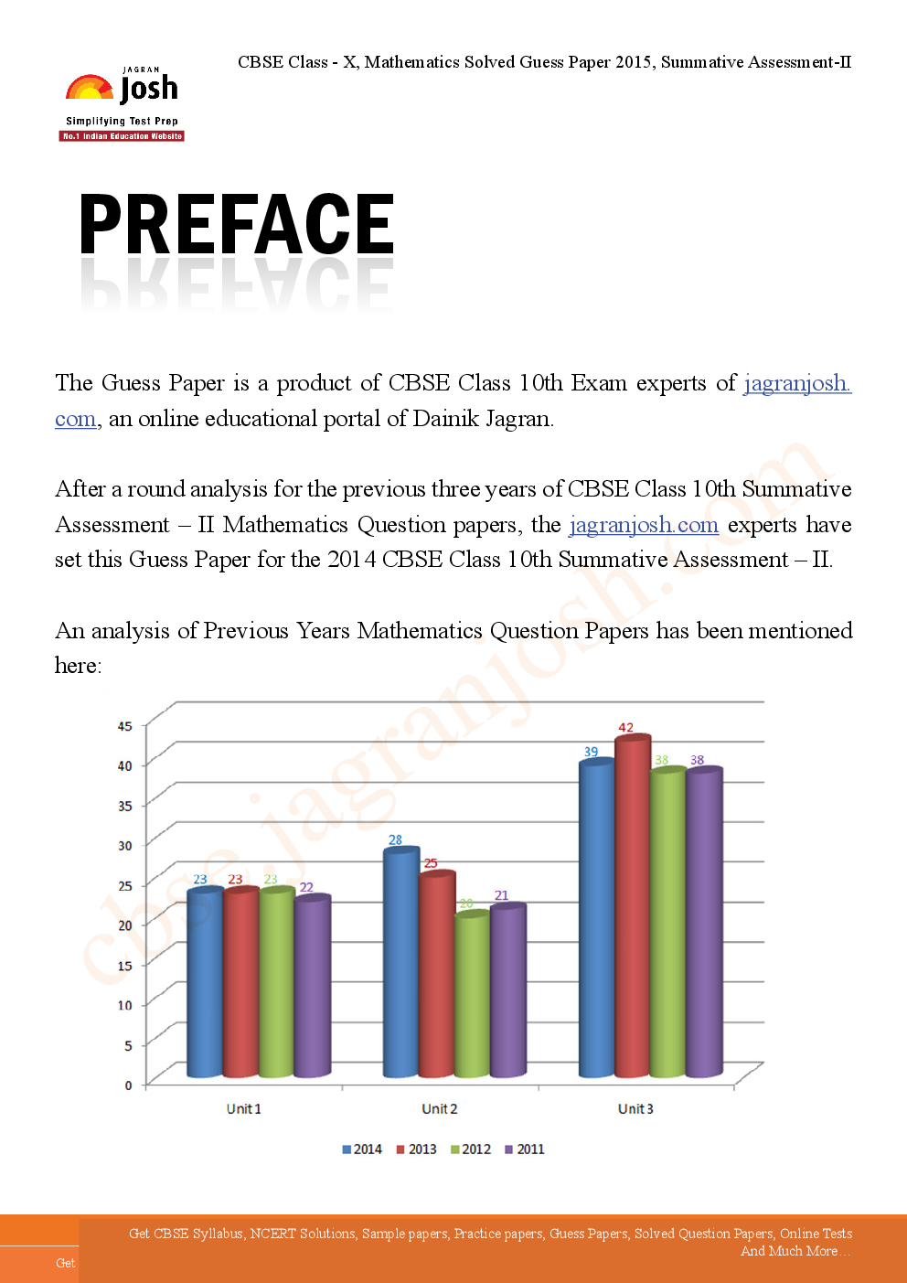 CBSE Class 10th Mathematics Solved Guess Paper SA-II 2015 - Page 2