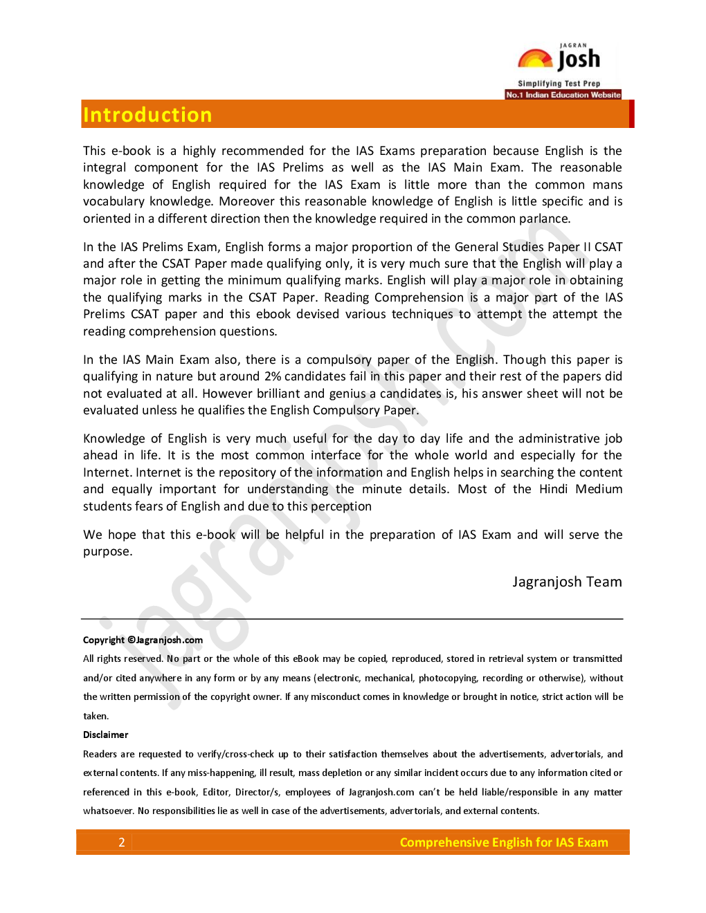 Comprehensive English for IAS Exam - Page 2