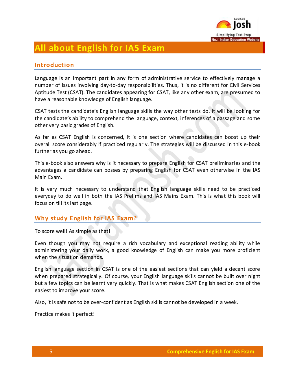 Comprehensive English for IAS Exam - Page 5