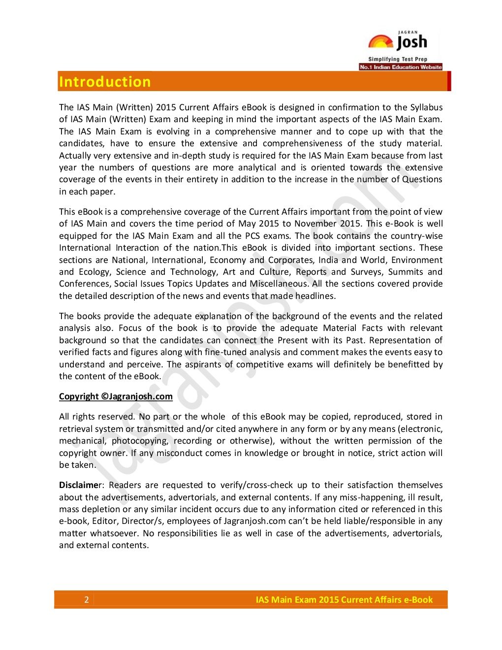 IAS Main Exam 2015 Current Affairs - Page 2