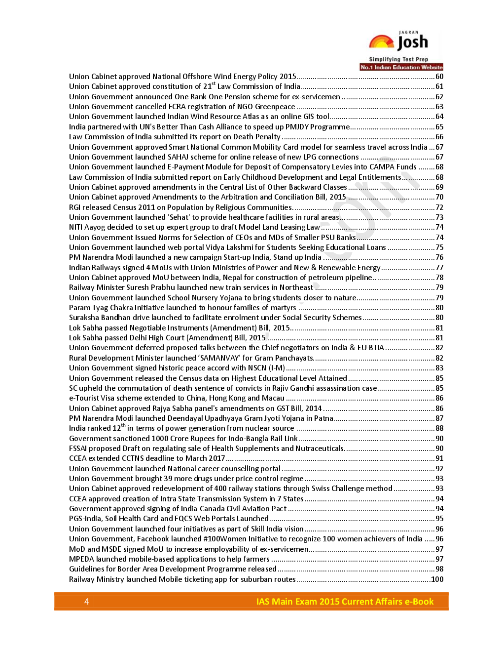 IAS Main Exam 2015 Current Affairs - Page 4