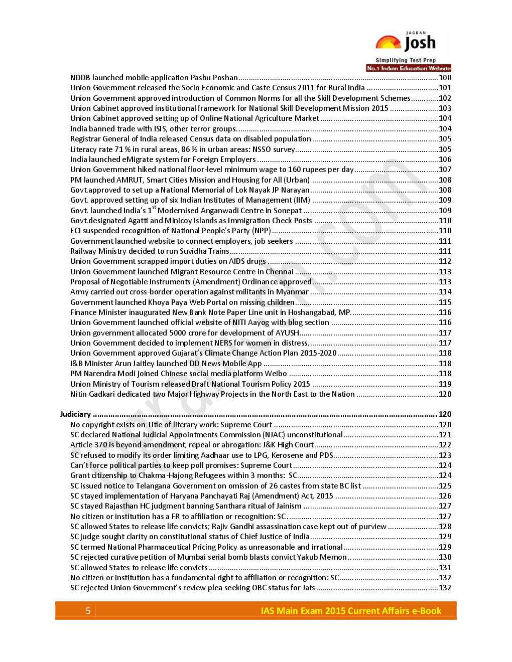 IAS Main Exam 2015 Current Affairs - Page 5