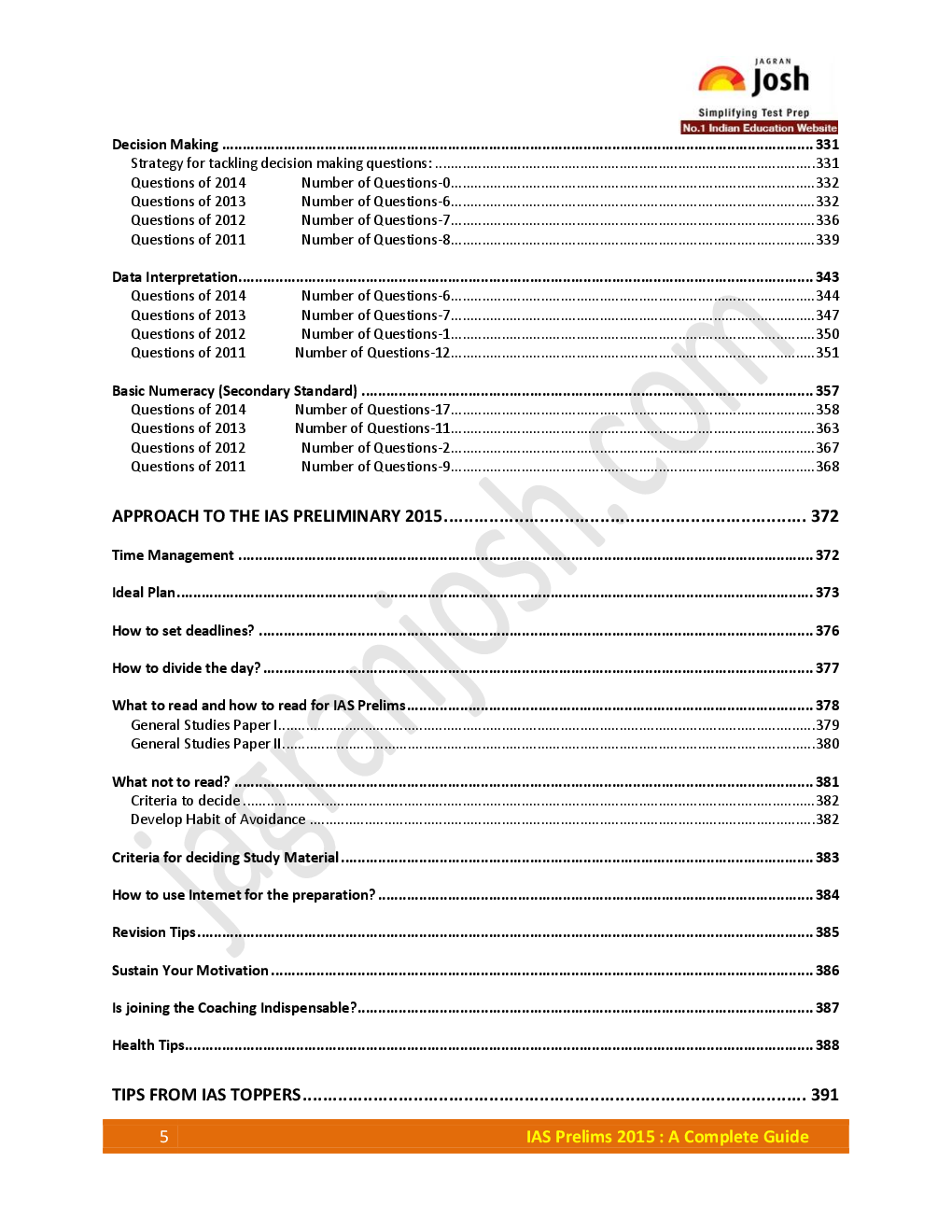 IAS Prelims 2015 A Complete Guide - Page 5