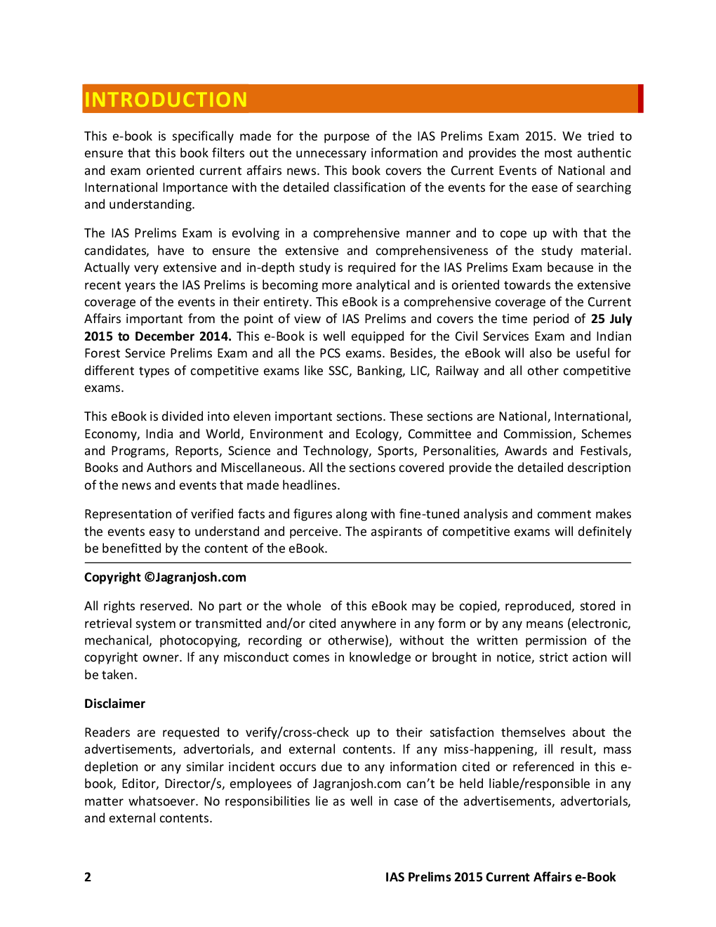 IAS Prelims 2015 Current Affairs - Page 2