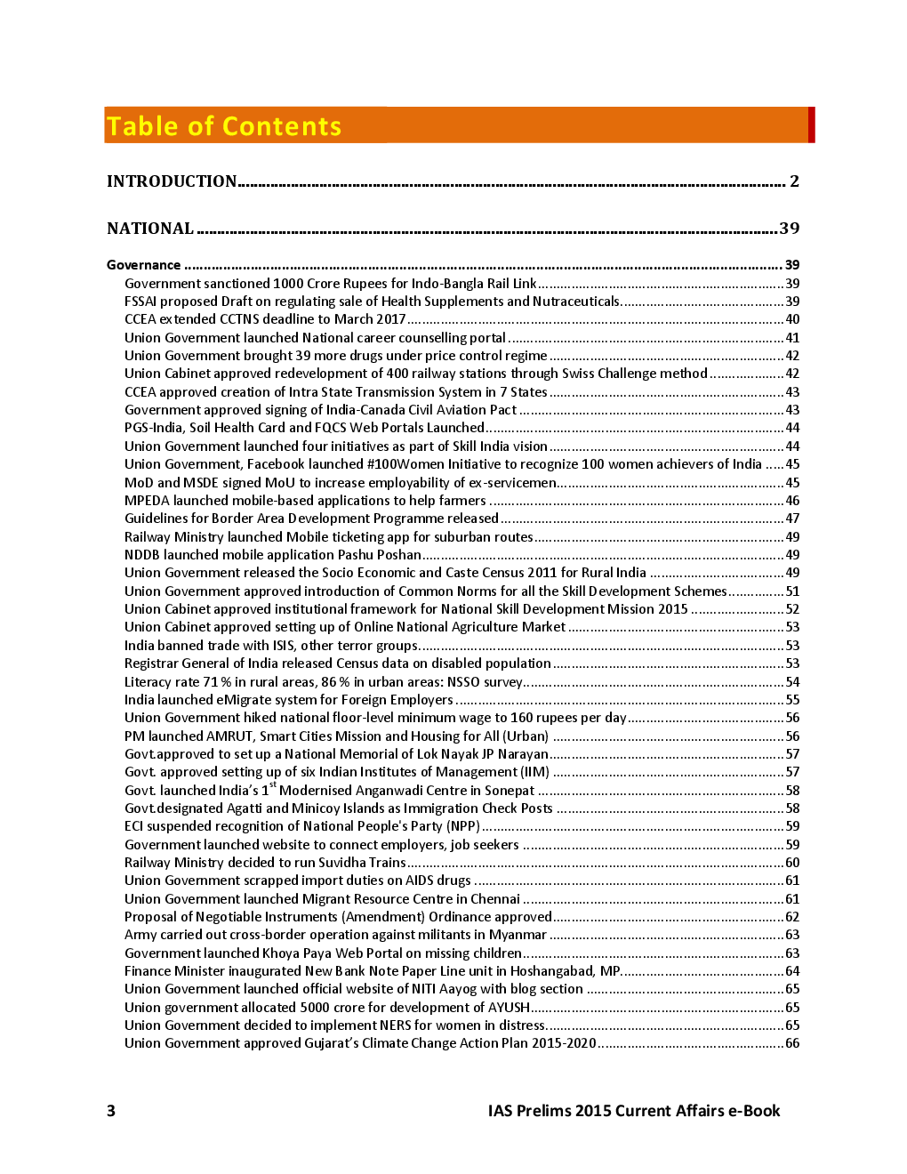 IAS Prelims 2015 Current Affairs - Page 3