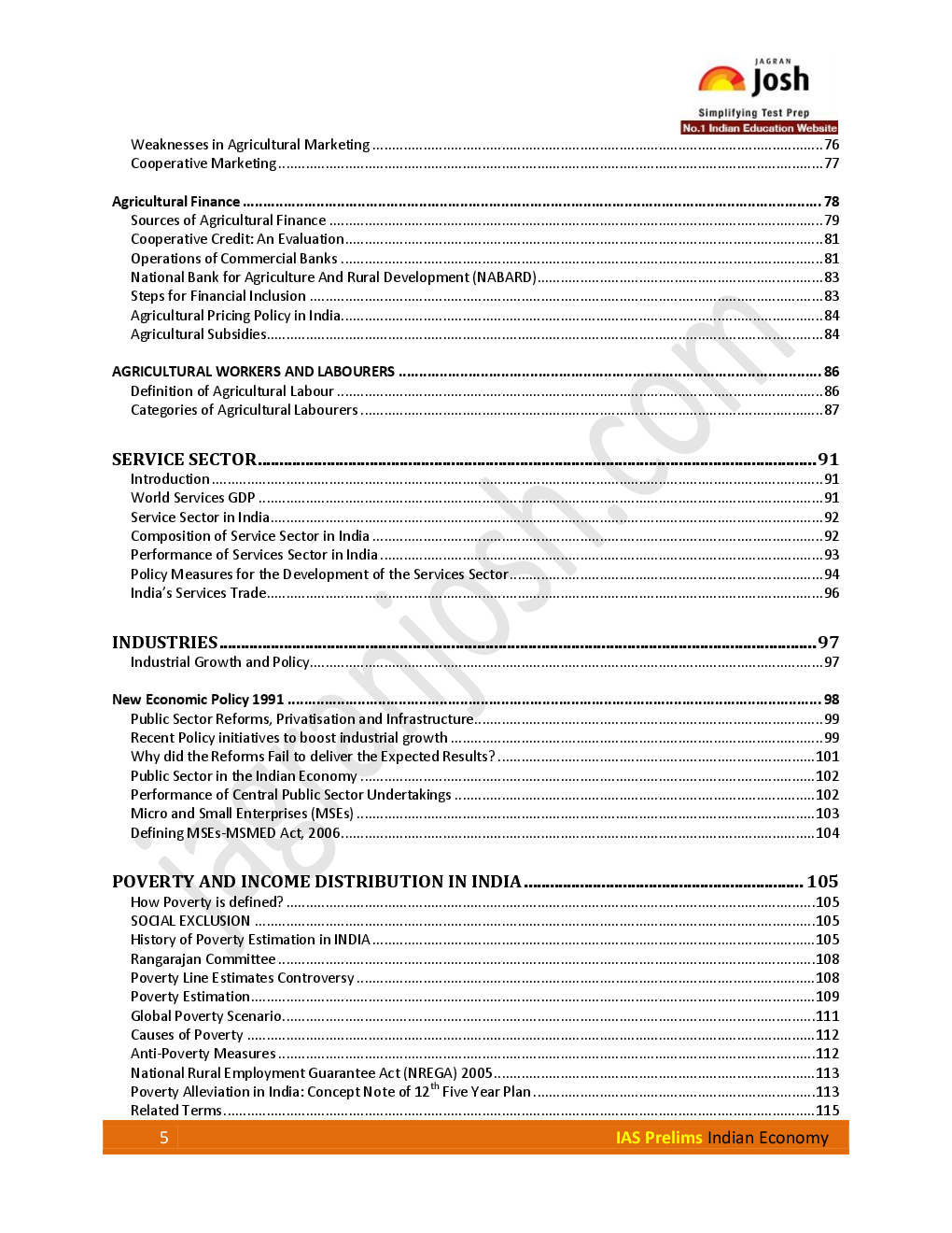 IAS Prelims 2015 Indian Economy - Page 5