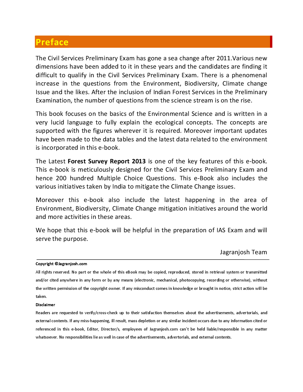 IAS Prelims Exam Environmental Ecology & Bio-diversity - Page 2