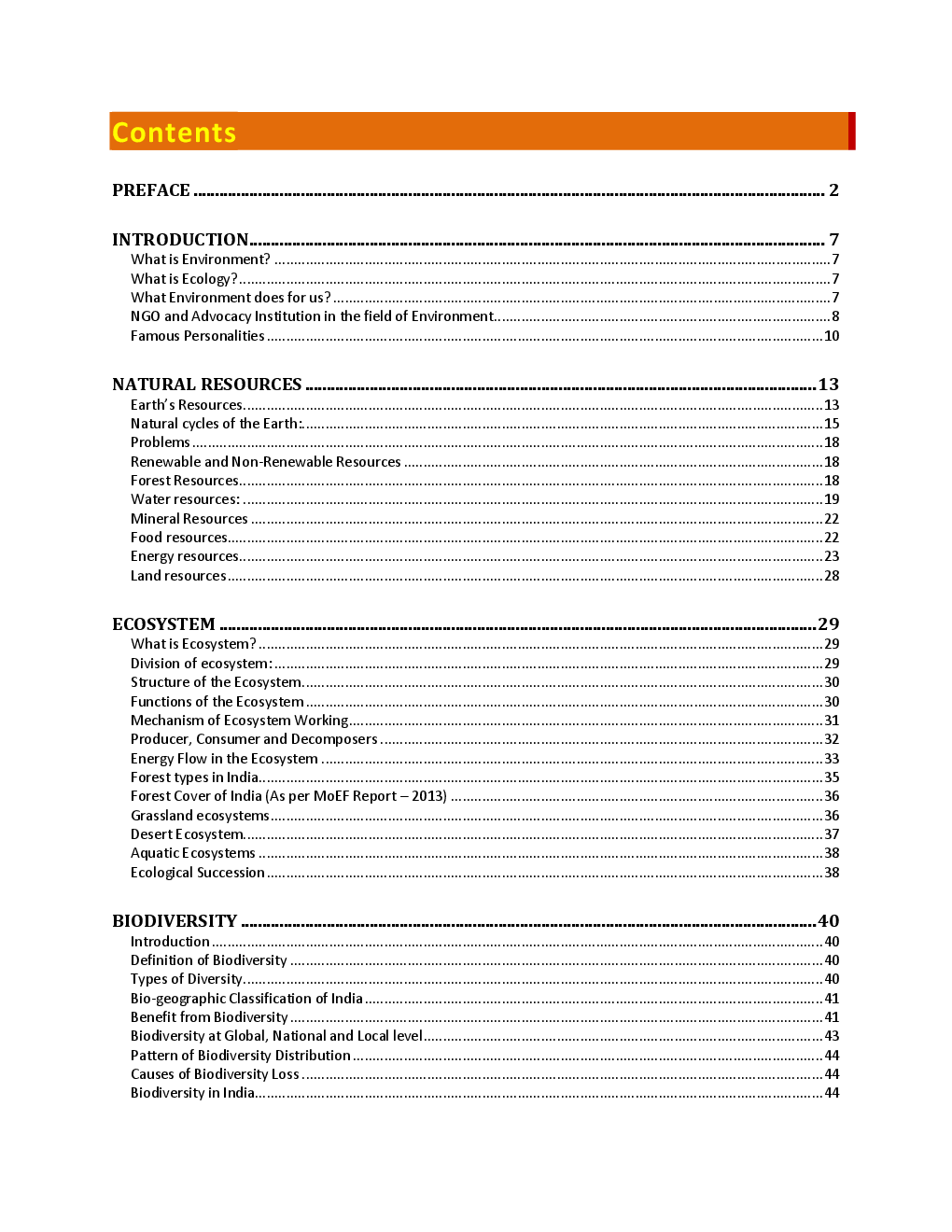IAS Prelims Exam Environmental Ecology & Bio-diversity - Page 3