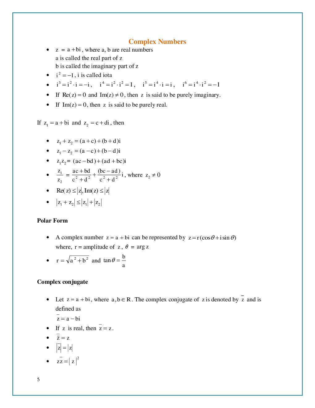 Mathematics e-Book for JEE And other Engineering Entrance Exams) - Page 5