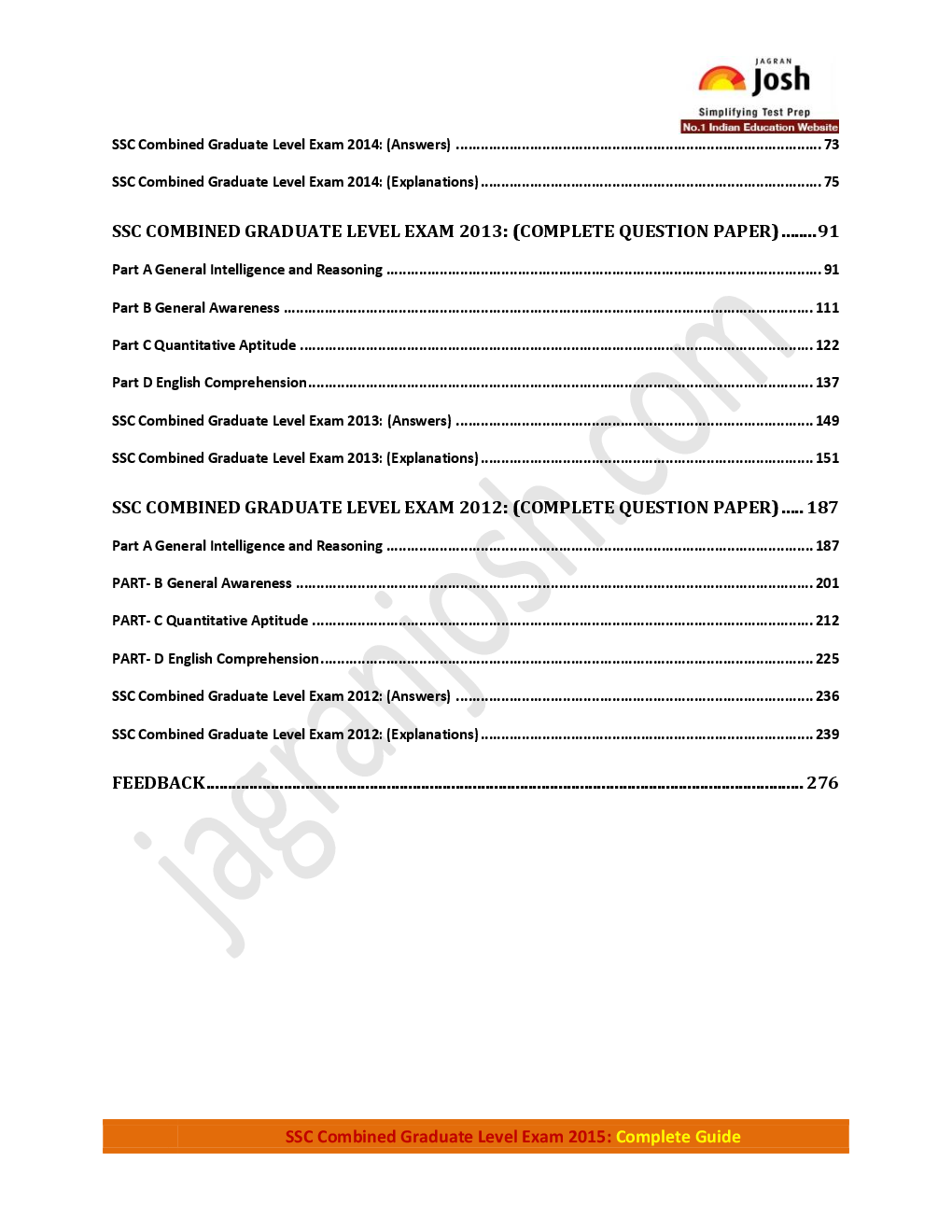 SSC Combined Graduate Level Exam 2015 Complete Guide - Page 3
