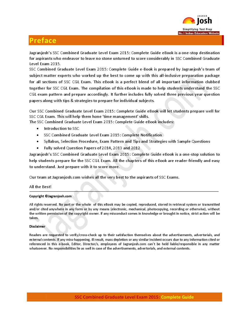 SSC Combined Graduate Level Exam 2015 Complete Guide - Page 4