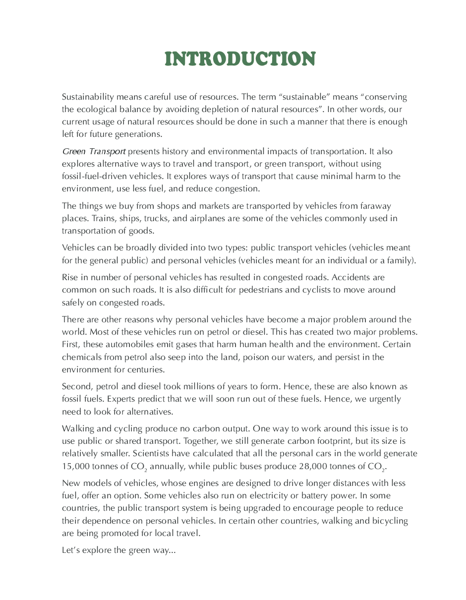 Green Transport: Exploring Eco-Friendly Travel for a Better Tomorrow - Page 5