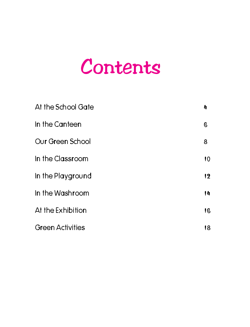 Green your life : Green your school (An illustrated book for future green geniuses) - Page 5