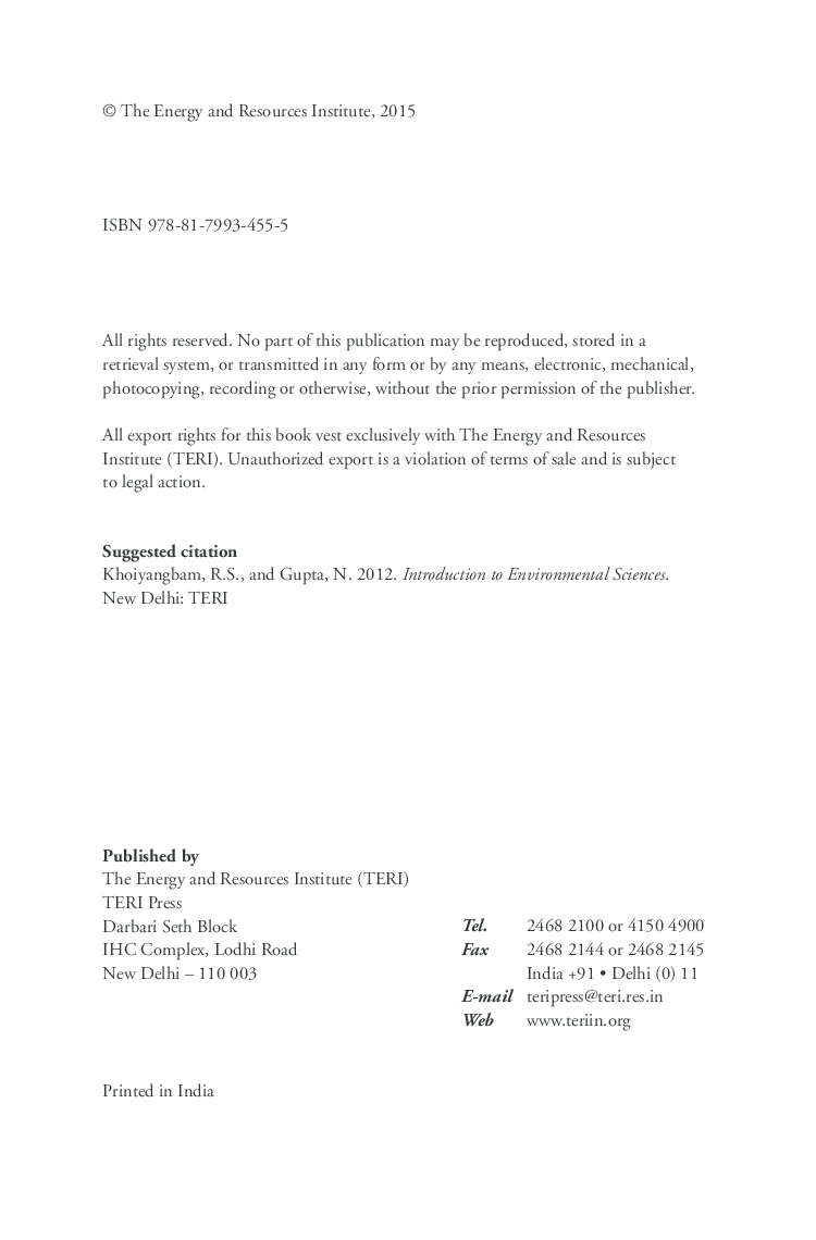 Introduction to Environmental Sciences - Page 5