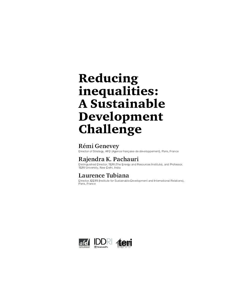 Reducing Inequalities: a sustainable development challenge - Page 2