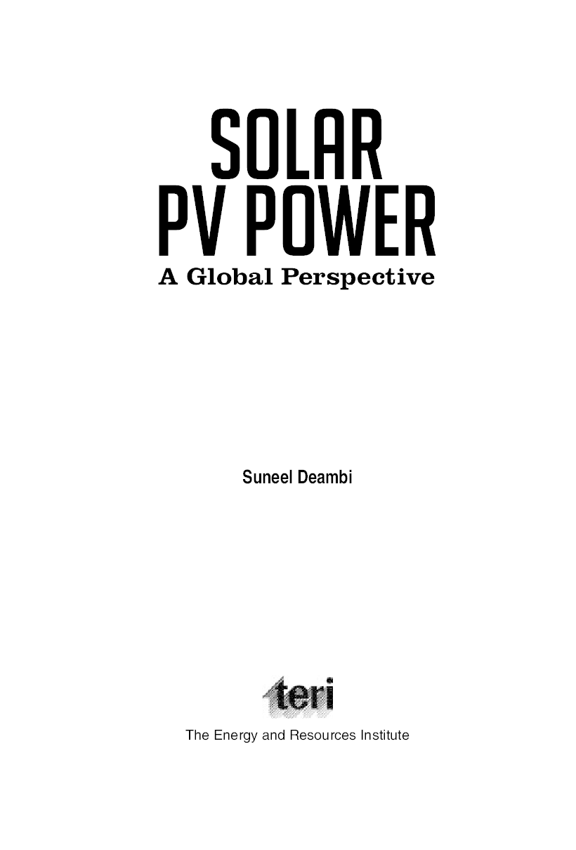 Solar PV Power: a global perspective - Page 4