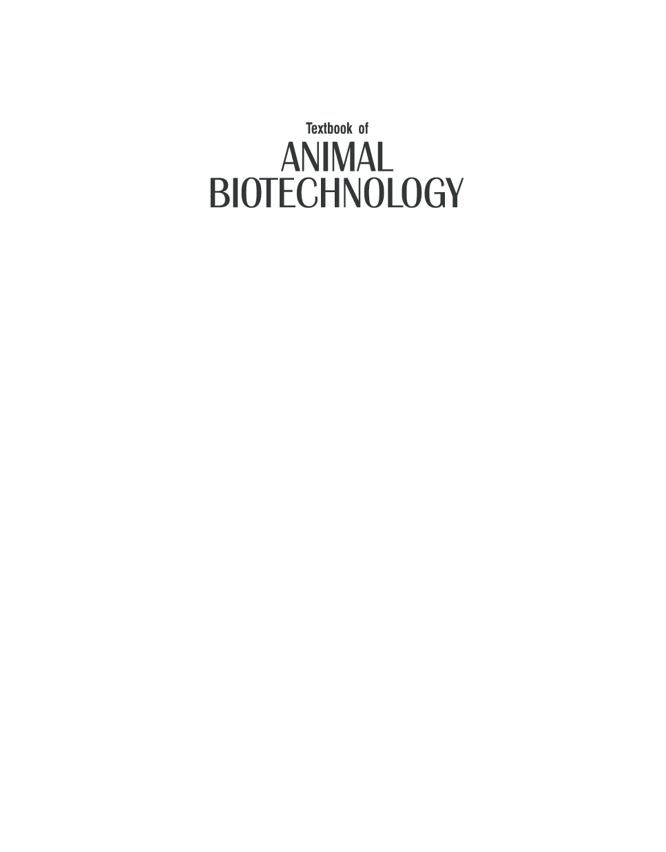 Textbook of Animal Biotechnology - Page 2