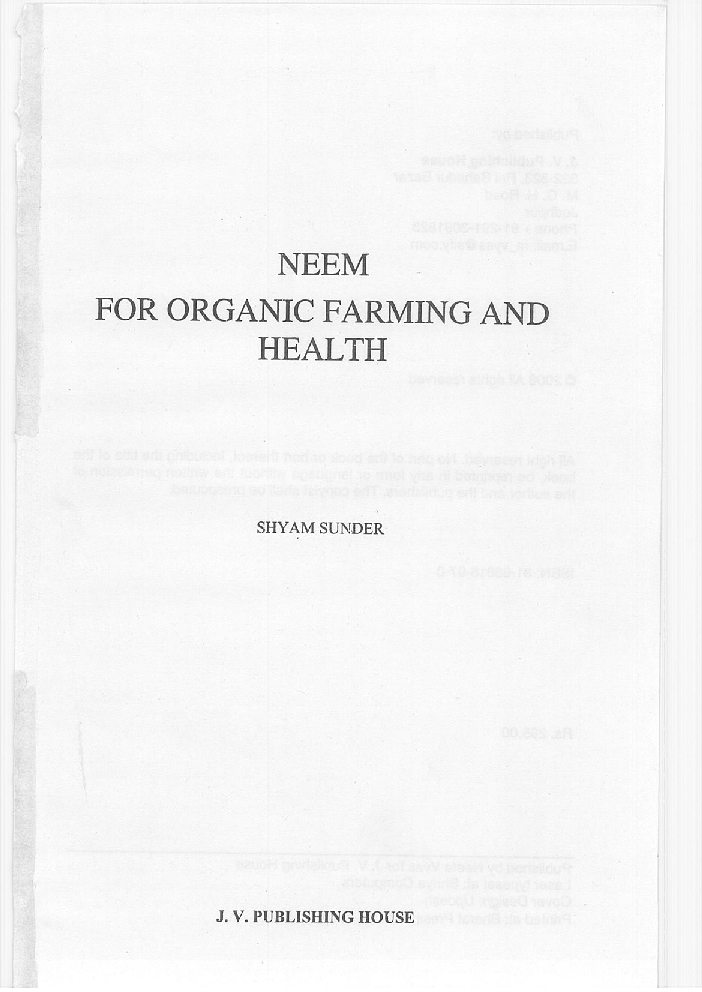 Neem : For Organic Farming And Health - Page 2