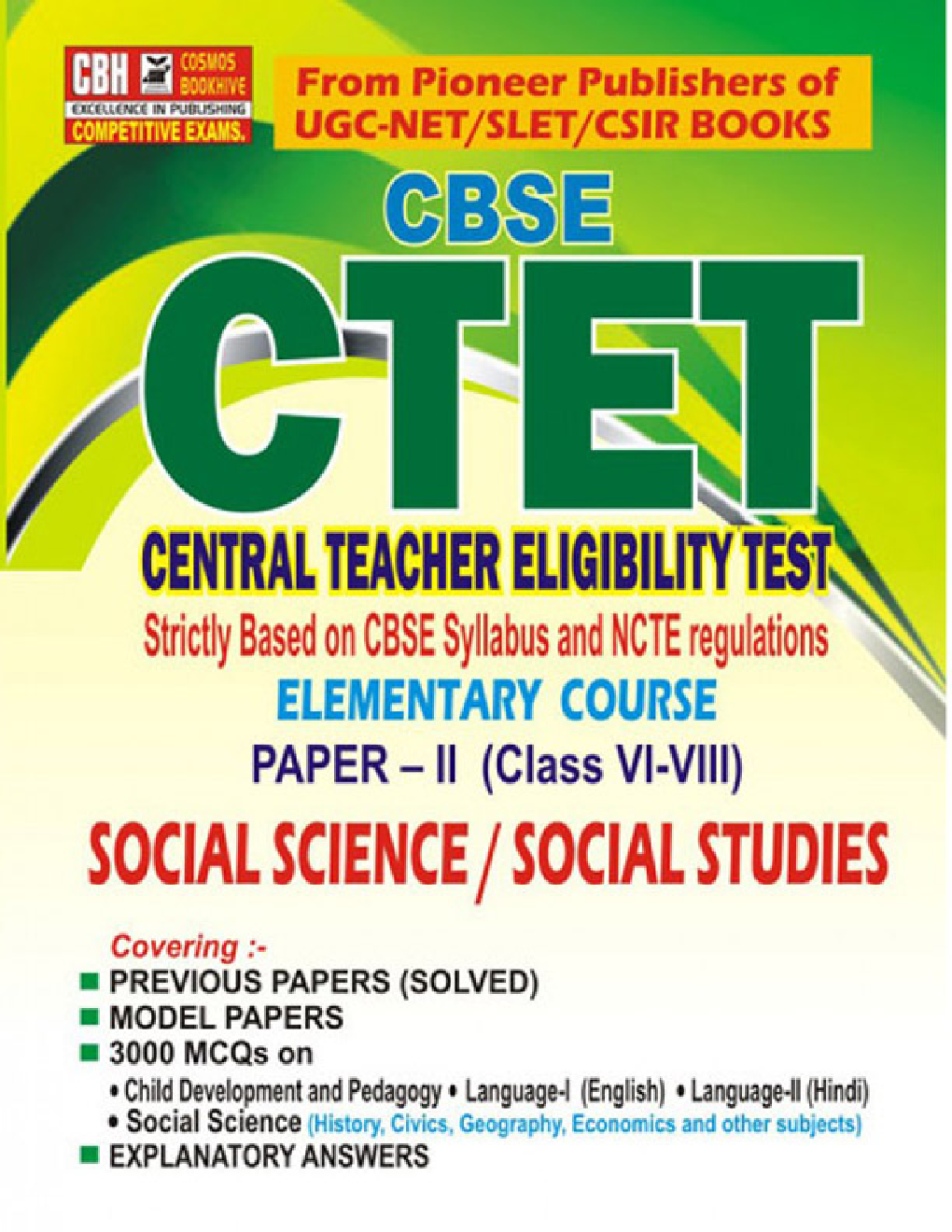 CTET Paper II Elementary Level Social Science for  Class 6 to 8 - Page 1