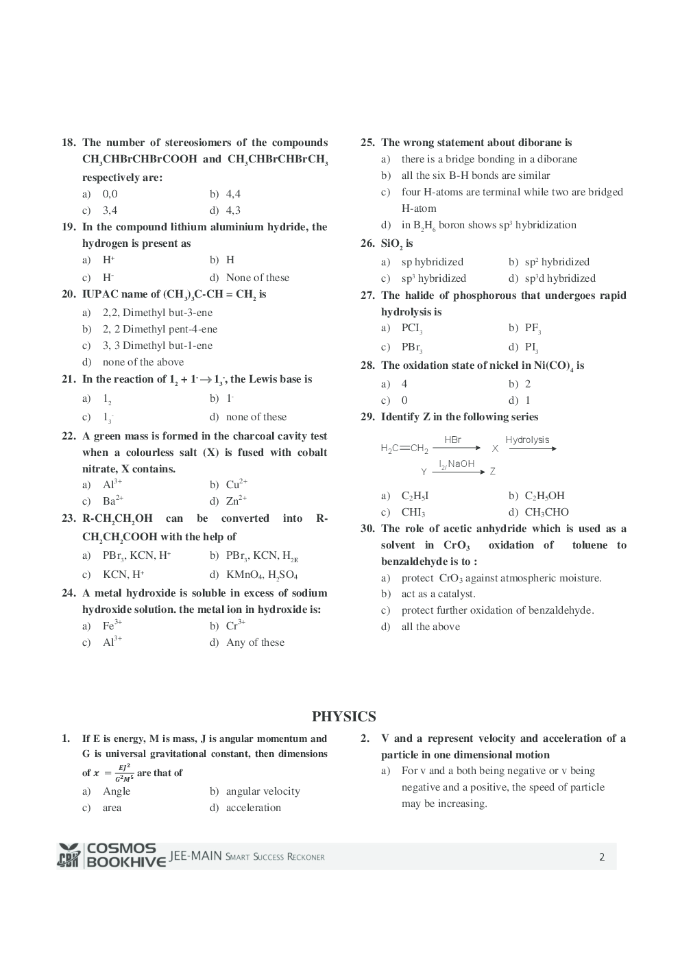 CBSE JEE Main Smart Success Reckoner - Page 3