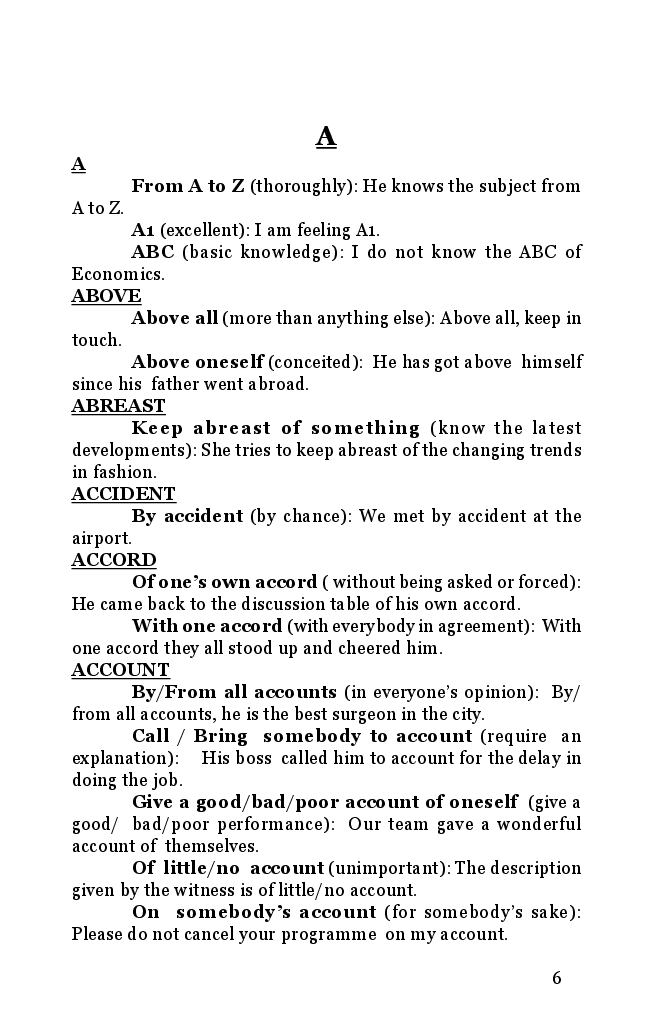 A comprehensive book of IDIOMS - Page 5