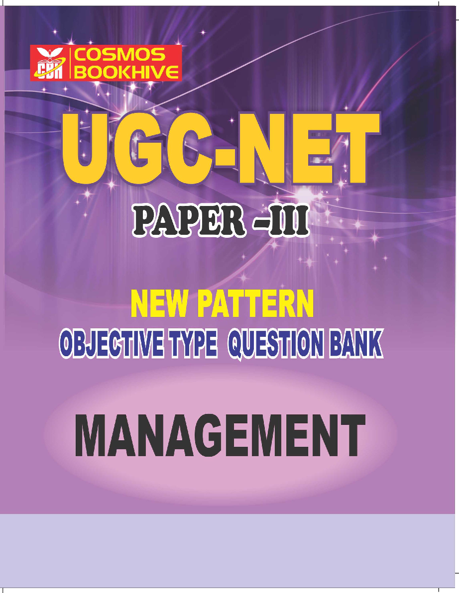 UGC-NET Paper-III Objective Type Question Bank Management (New Pattern) - Page 1