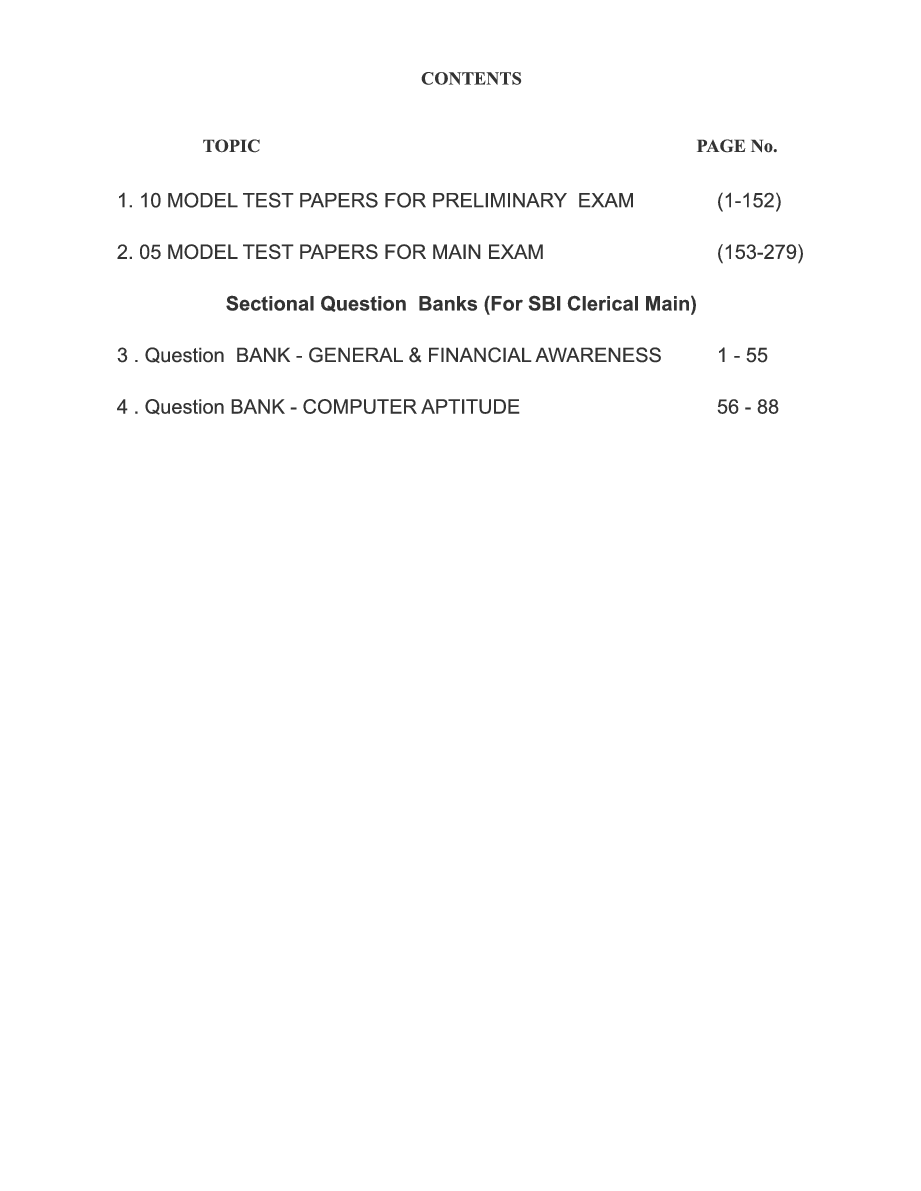 SBI Clerical Preliminary And Main Exam - Page 4