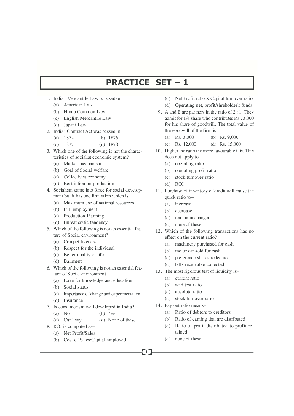 UGC-NET Paper-III Objective Type Question Bank Commerce (New Pattern) - Page 3