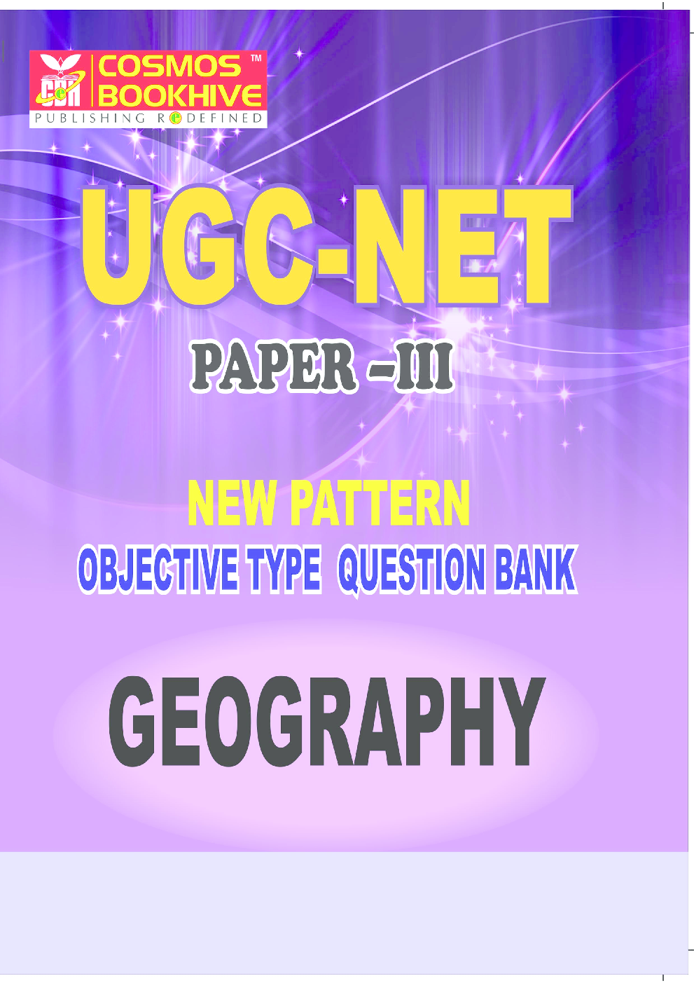 UGC-NET Paper-III Objective Type Question Bank Geography (New Pattern) - Page 1