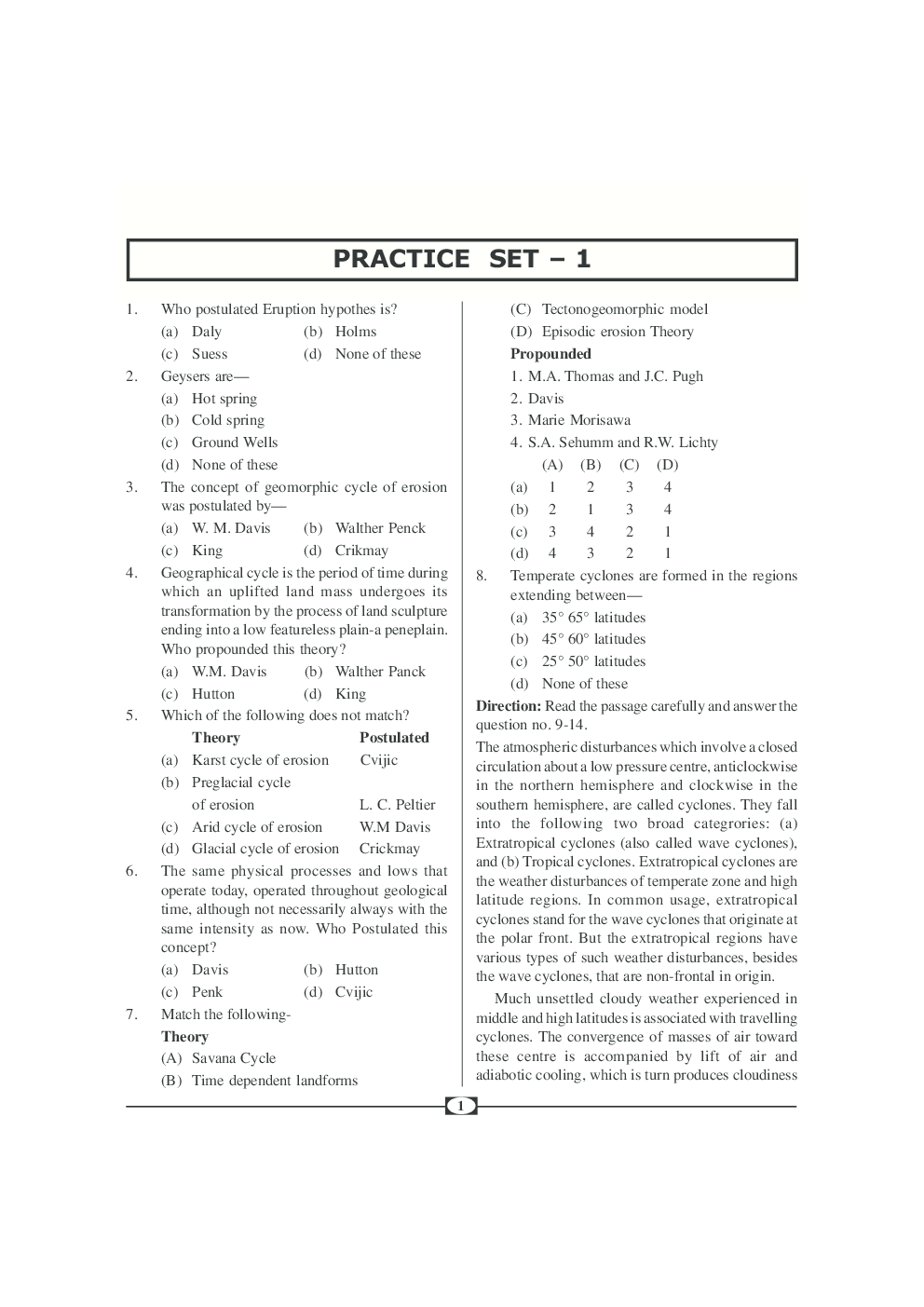UGC-NET Paper-III Objective Type Question Bank Geography (New Pattern) - Page 2