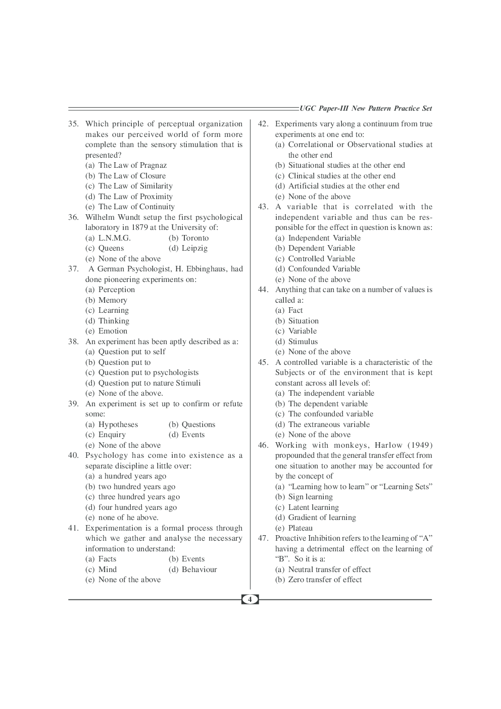 UGC-NET Paper-III Objective Type Question Bank Communication And Journalism (New Pattern) - Page 5
