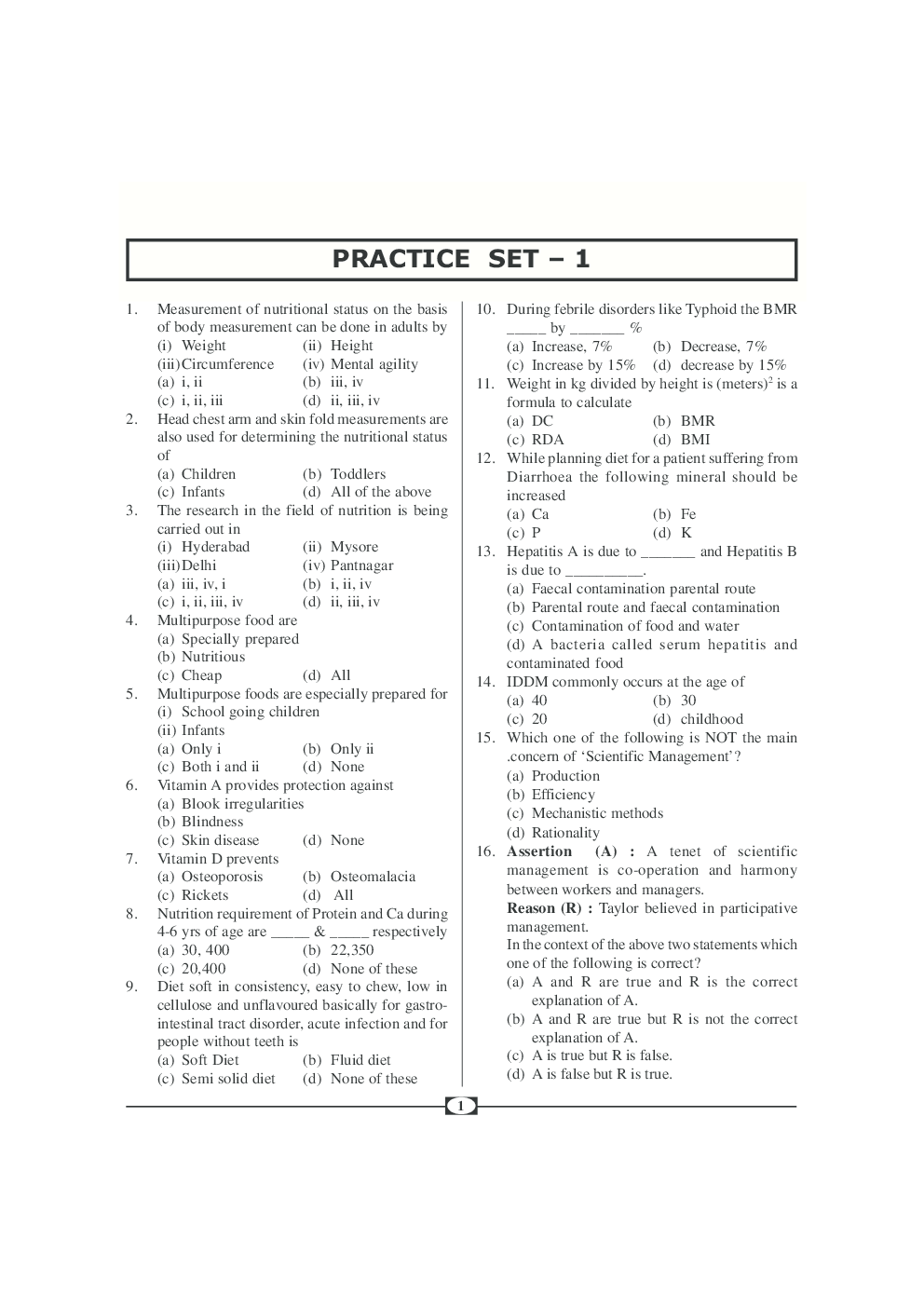 UGC-NET Paper-III Objective Type Question Bank Home Science (New Pattern) - Page 2