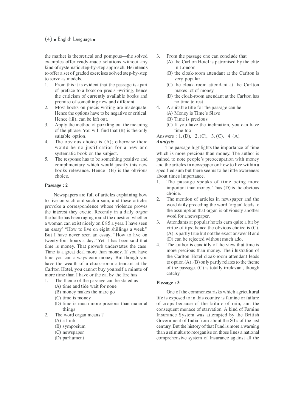 English Language For Hotel Management, BBA, NIFT And Other Various Competitive Exam - Page 5