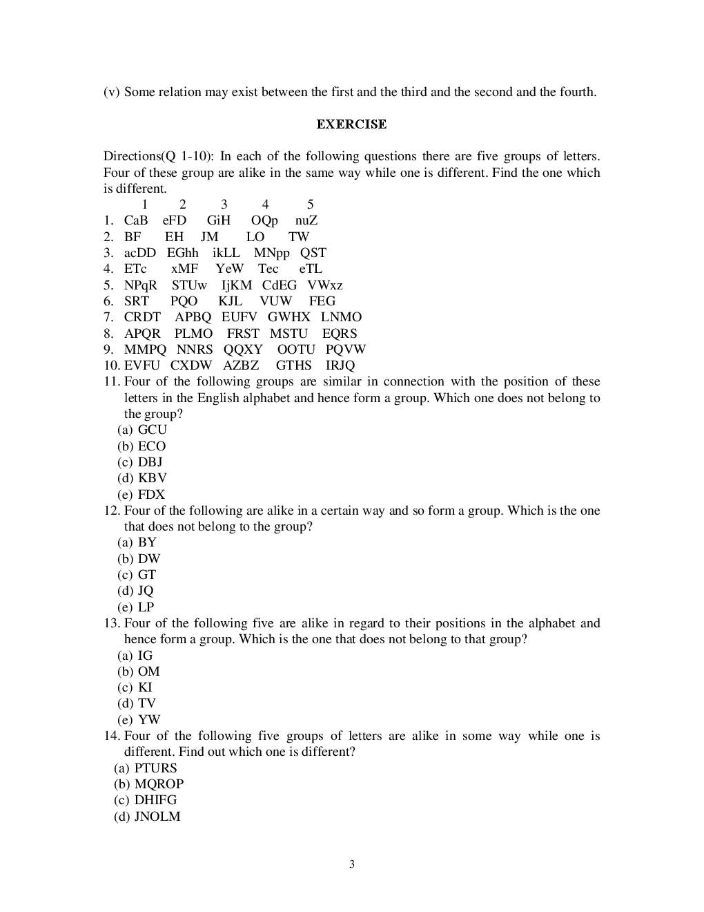 General Intelligence For SSC, Railway And Other Clerical Level Entrance Exam (Chapter wise Question with Detailed Solutions) - Page 4