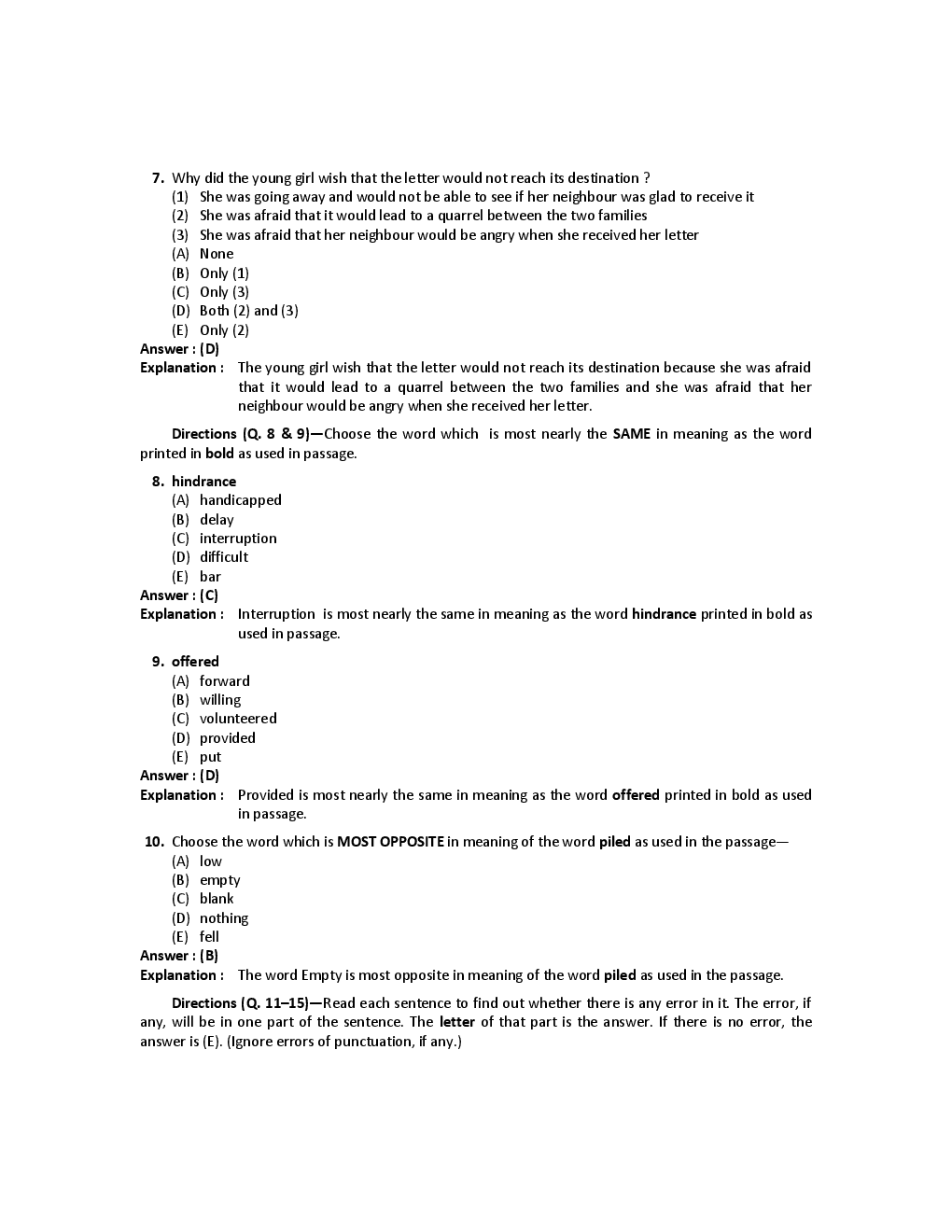 आईबीपीएस पीओ/ ऍम टी प्रीलिमिनरी परीक्षा ऑनलाइन मॉक टेस्ट सीरीज 2016 - Page 4