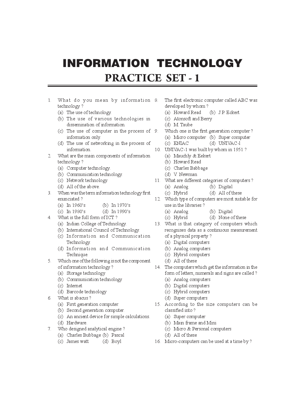 Information Technology For IBPS-PO-SO - Page 2
