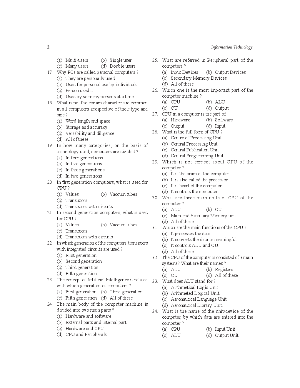Information Technology For IBPS-PO-SO - Page 3