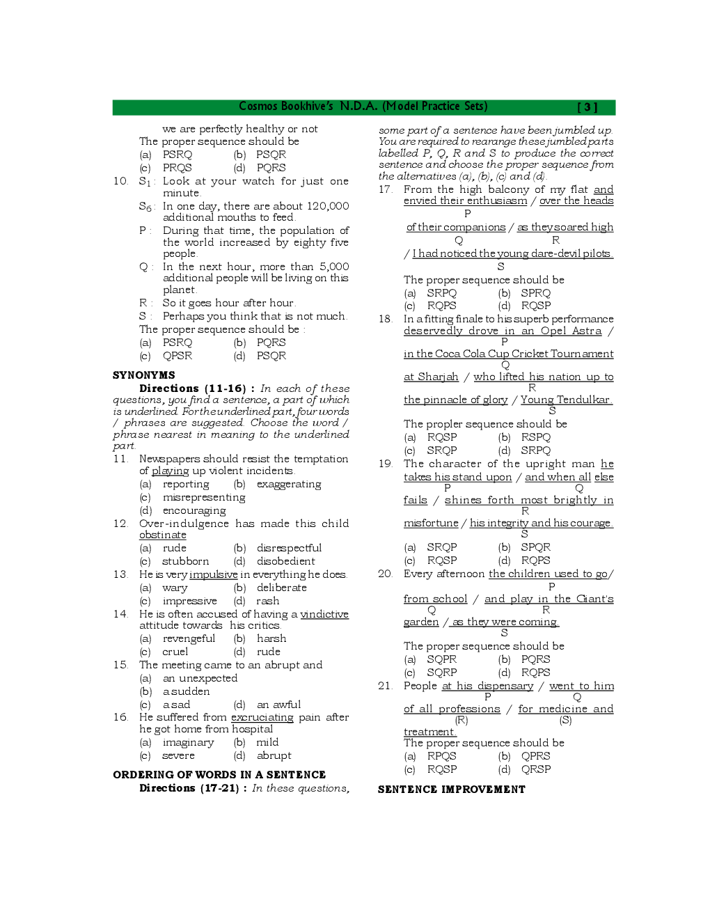 NDA Exam Model Papers With Detailed Solutions - Page 4