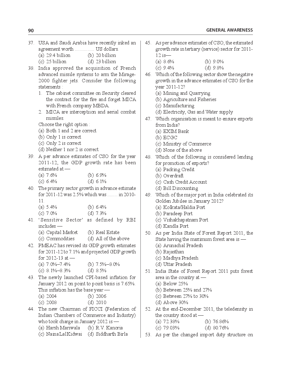 General Awareness For Banking And Insurance Exams - Page 5