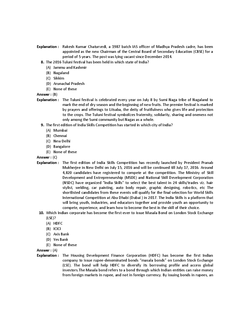 RBI Grade Exam Phase-I Mock Test Papers With Detailed Solution - Page 4