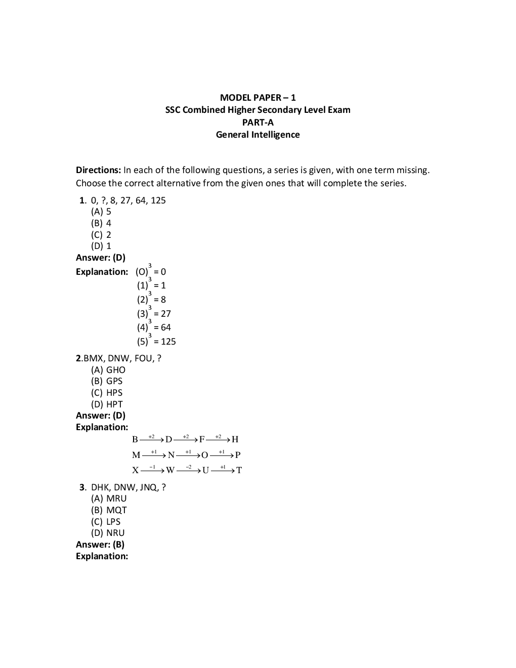 SSC-CHSL Mock Test Papers With Solution (English) - Page 2