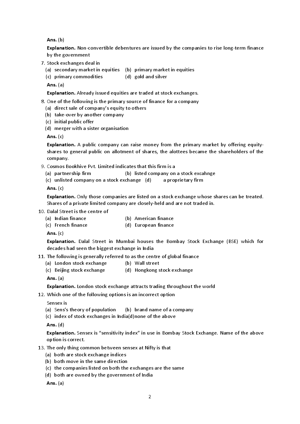 General Financial Awareness For Clerical Grade Exams - Page 3