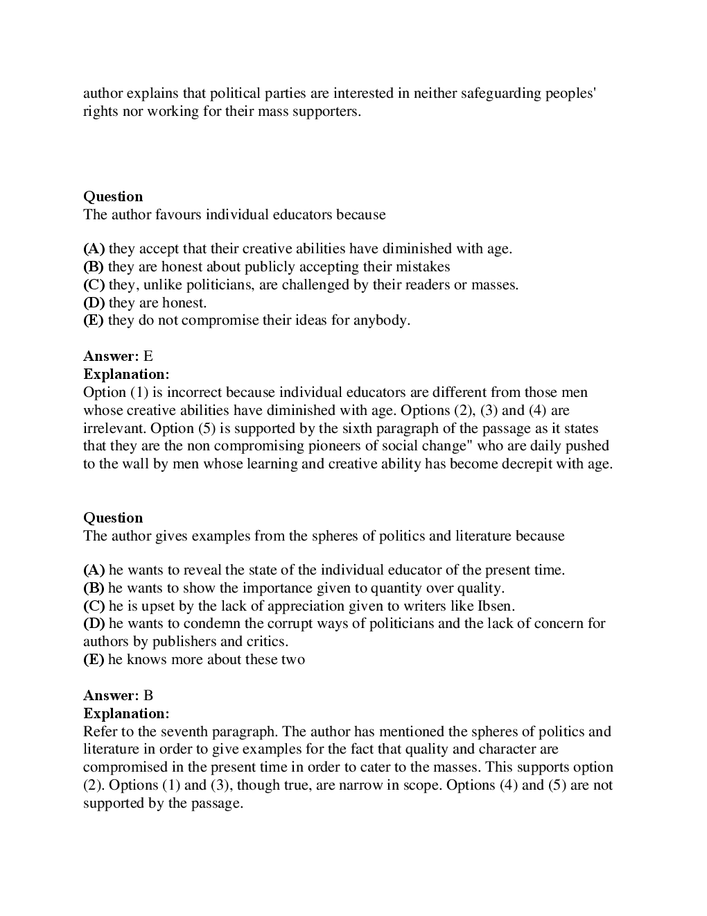 IBPS PO Mains 5 Mock Test Series - Page 5