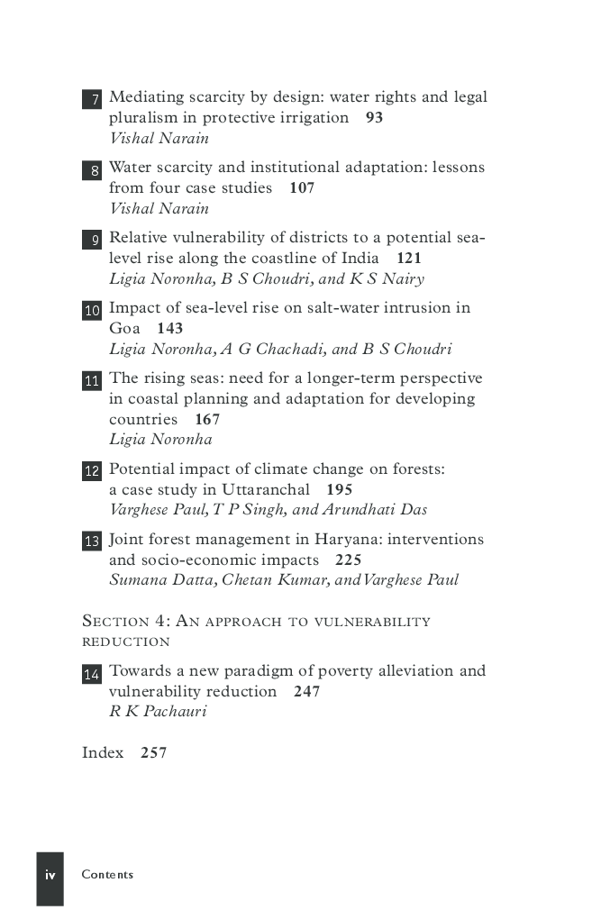 Environmental Threats, Vulnerability And Adaptation : Case Studies From India - Page 5