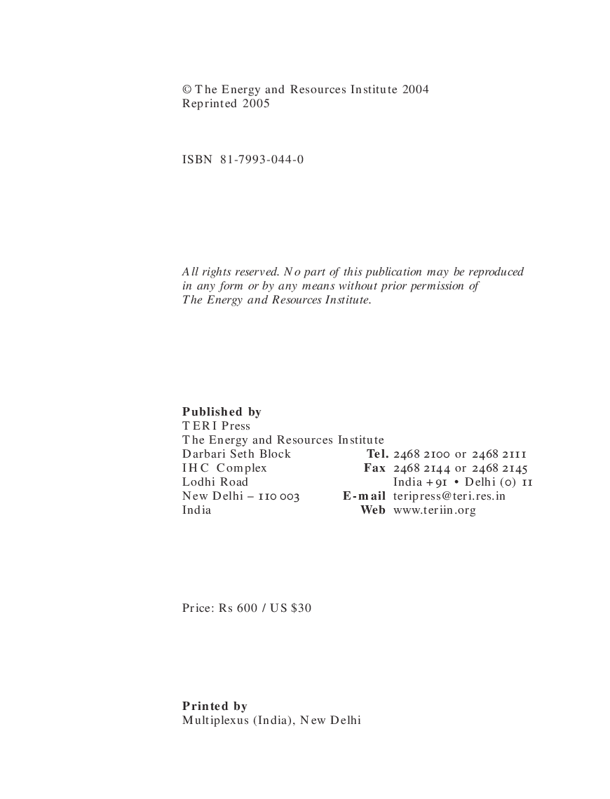 Light Right : A Practising Engineer's Manual On Energy-Efficient lighting : Prospects And Constraints - Page 4