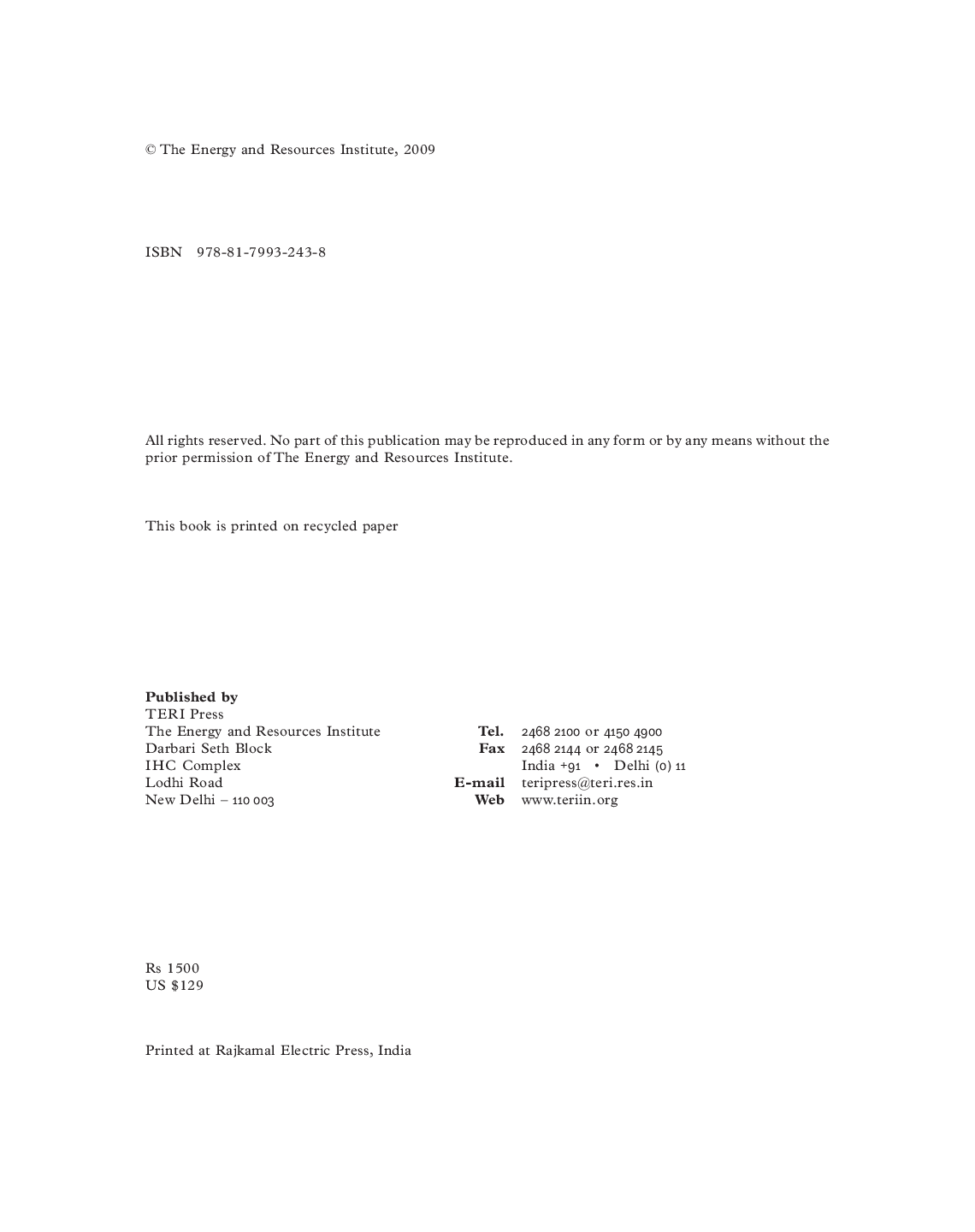 TERI Energy Data Directory (TEDDY) 2009 - Page 5