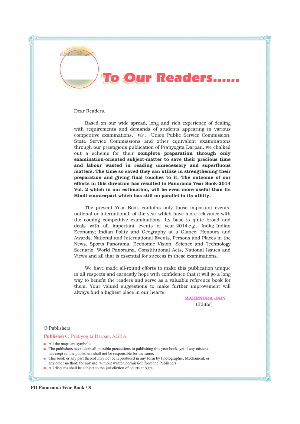 Pratiyogita Darpan Panorama Year Book 2015 Volume 1 - Page 2